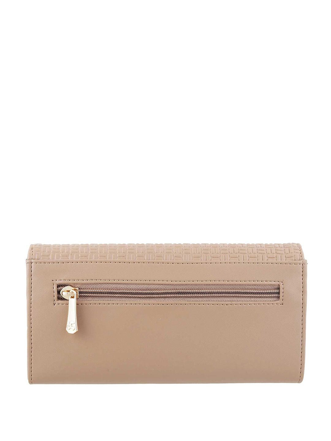 Mochi Beige Textured Wallet