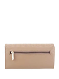 Mochi Beige Textured Wallet
