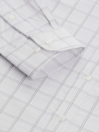 Park Avenue Windowpane Checked Slim Fit Pure Cotton Formal Shirt