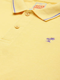 The Indian Garage Co Men Solid Polo Collar T-shirt