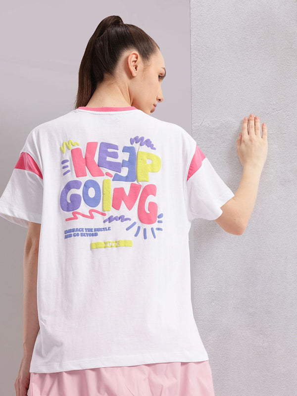 HRX oleh Hrithik Roshan Typography T-Shirt Gaya Hidup