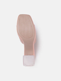 DressBerry Women Textured Straps Block Heels