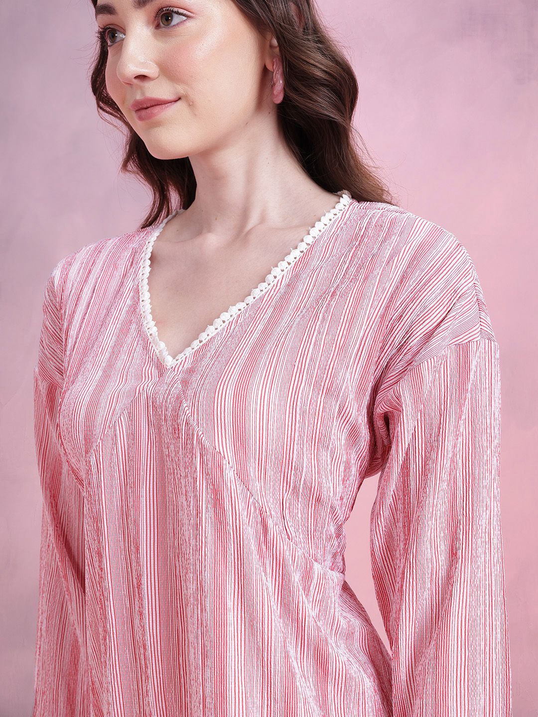 DressBerry Striped Empire Dress