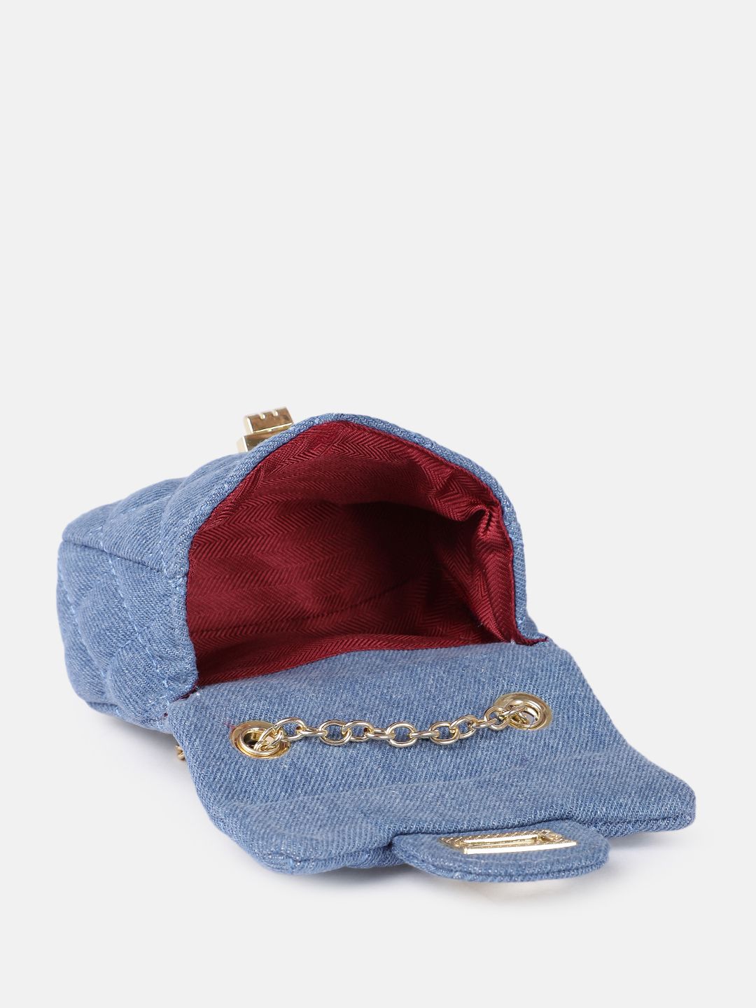 DressBerry Textured Miniature Sling Bag with Quilted