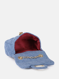 DressBerry Textured Miniature Sling Bag with Quilted