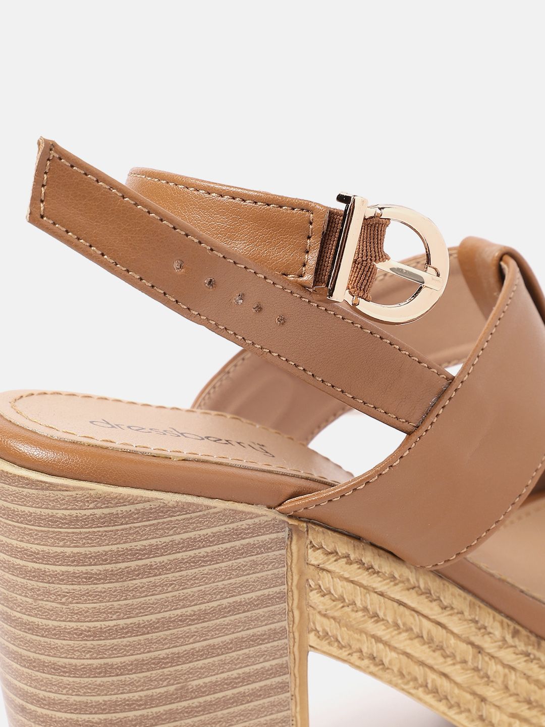 DressBerry Open Toe Block Heels