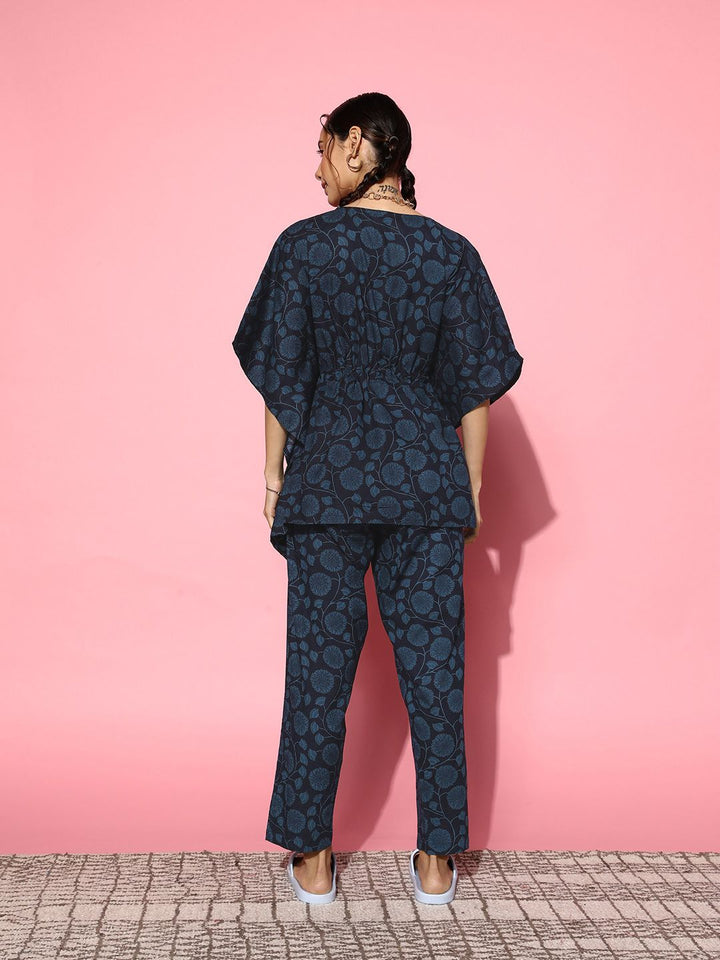 SANSKRUTIHOMES Printed Pure Cotton Tunic With Trousers