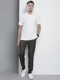 The Indian Garage Co Self Design Regular Fit Chinos Trousers
