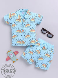 Moms Love Infant Boys Conversational Printed Pure Cotton Clothing Set