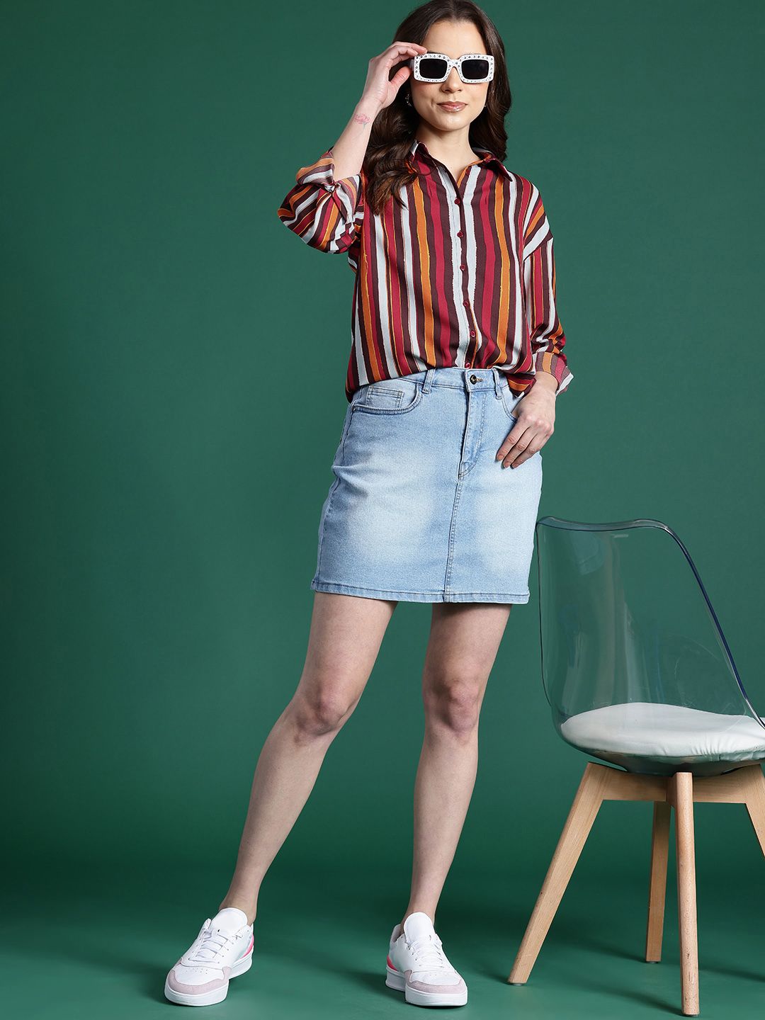 DressBerry Women Striped Casual Shirt