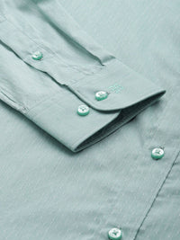Raymond Pure Cotton Self Design Slim Fit Textured Formal Shirt