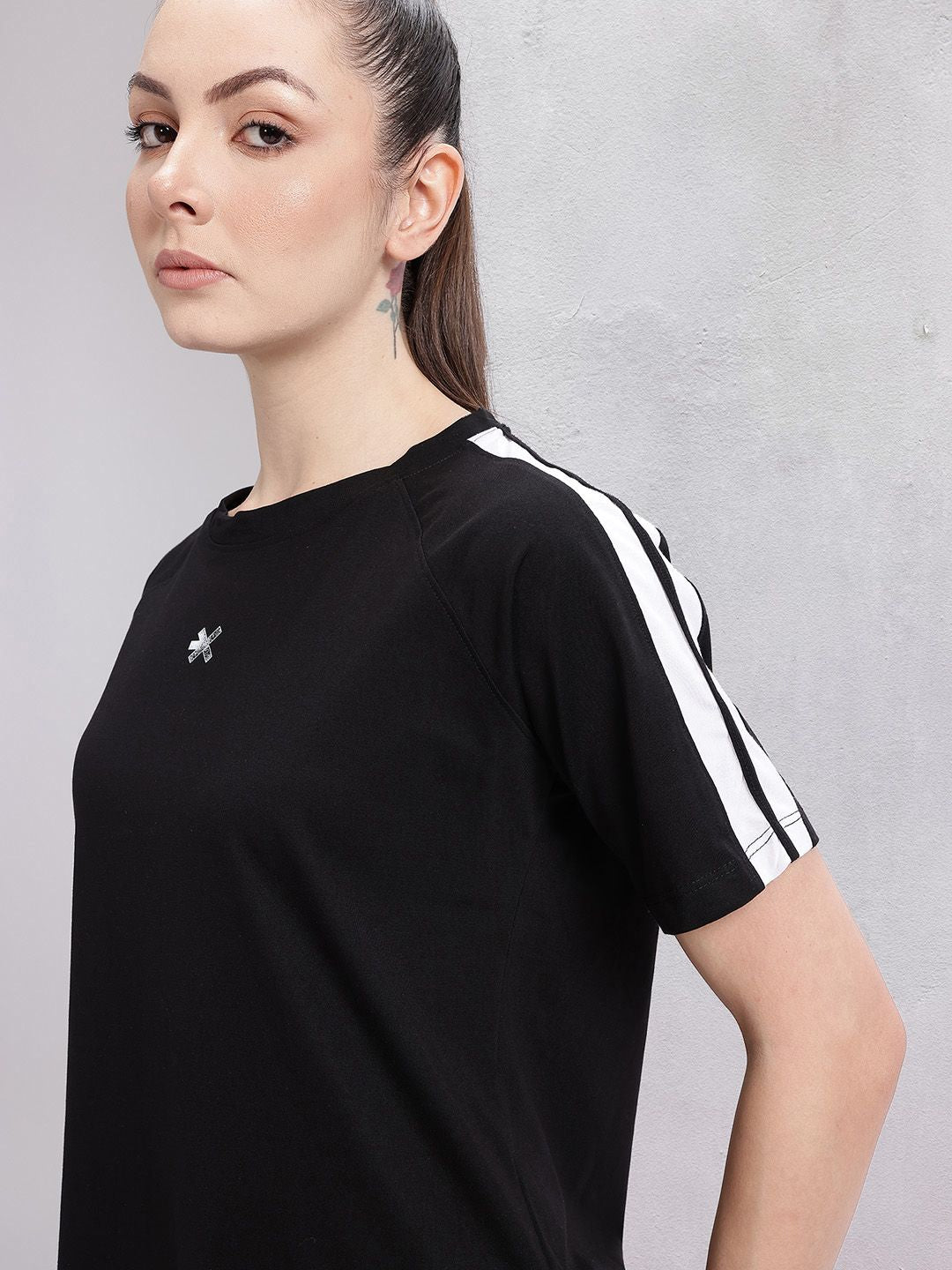 HRX by Hrithik Roshan Striped Training T-shirt