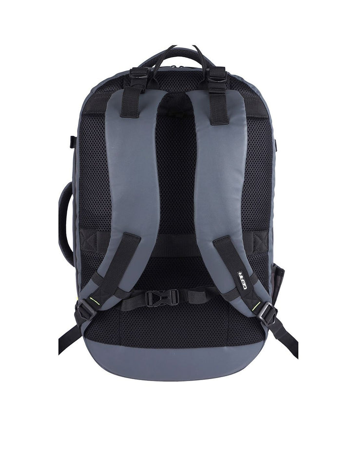Gear Unisex Grey & Black Contrast Detail Backpack with Compression Straps