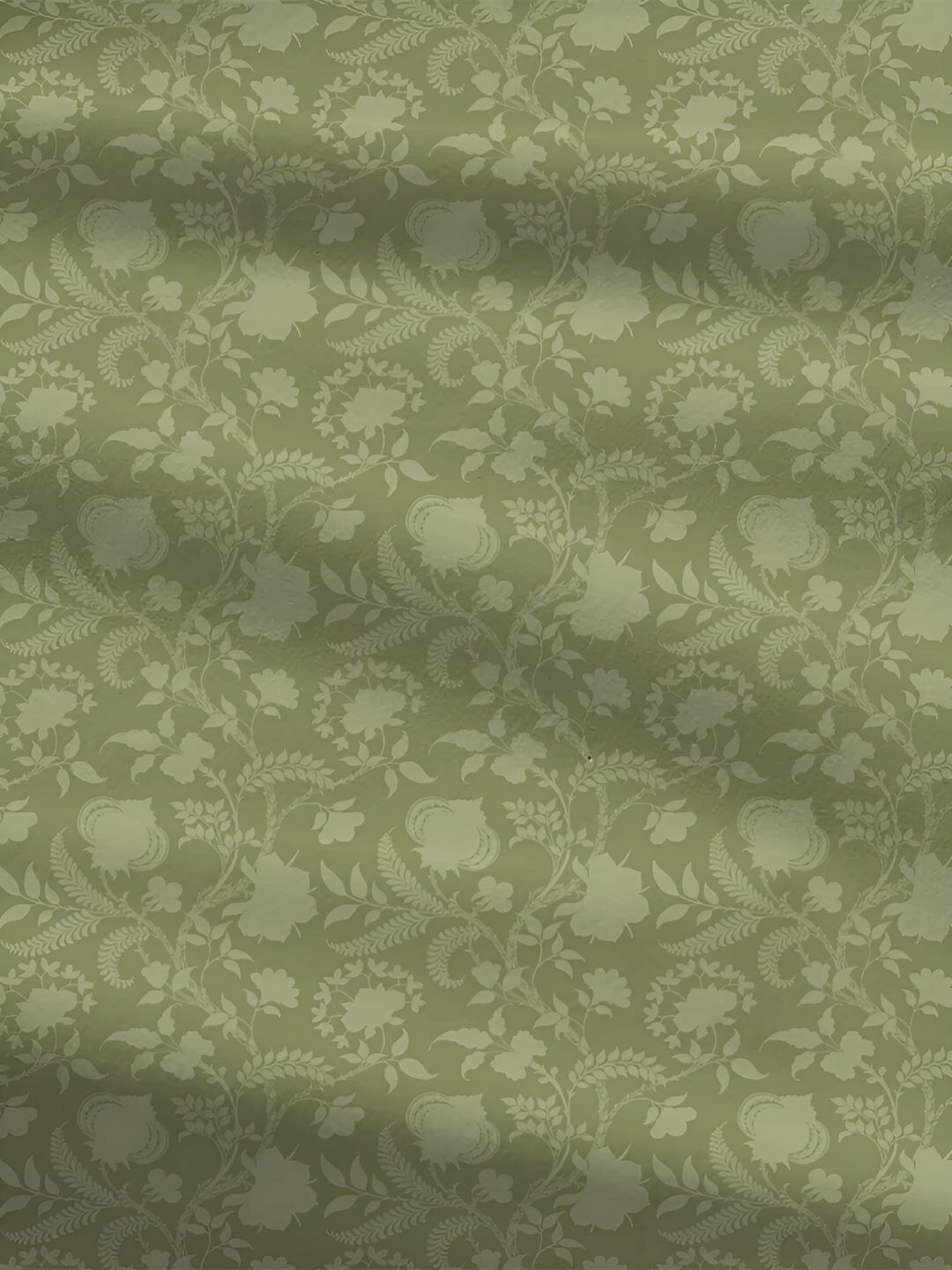 MYTRIDENT Green 2 Pieces Floral Pure Cotton Rectangle Pillow Covers