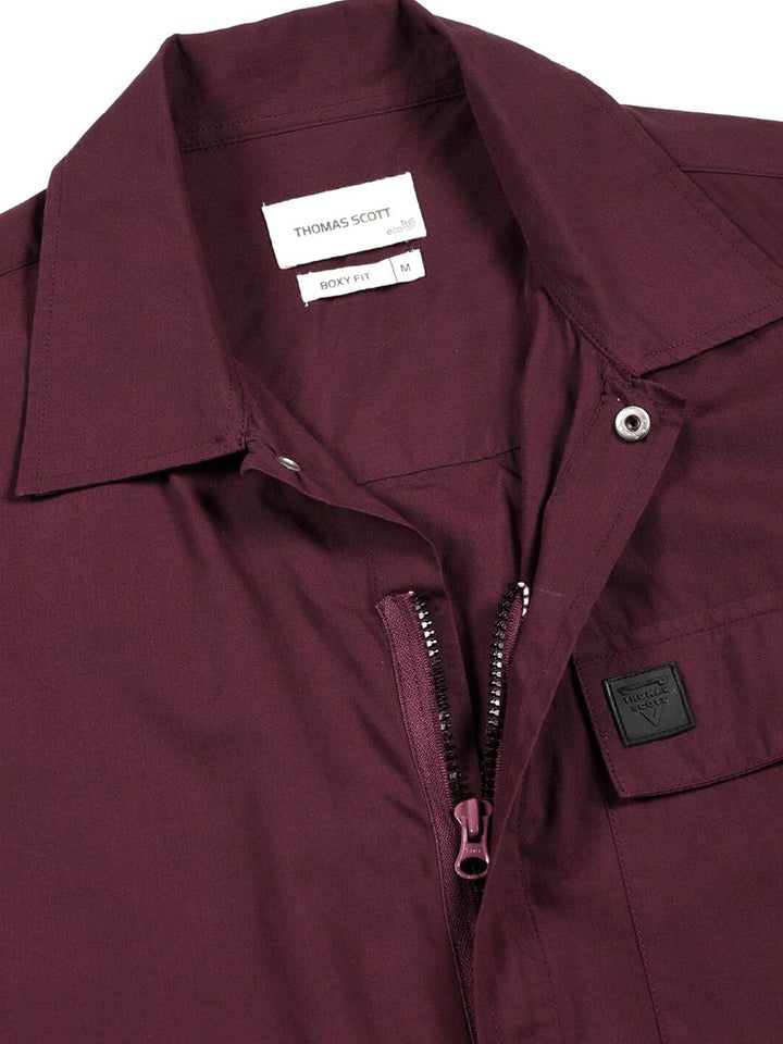 Thomas Scott Men Solid Premium Boxy Opaque Casual Shirt