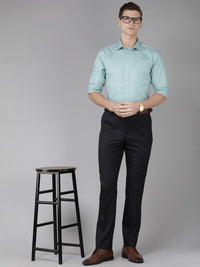 Park Avenue Men Pure Cotton Slim Fit Grid Tattersall Checks Opaque Formal Shirt