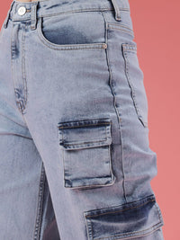 DressBerry Women Baggy Wide Leg Fit High-Rise Light Fade Stretchable Jeans
