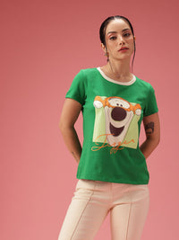 Dressberry Winnie the Pooh dicetak T-Shirt Biasa