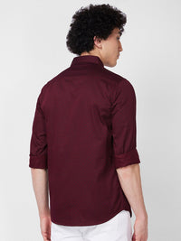 SPYKAR Long Sleeves Regular Fit Cotton Opaque Casual Shirt