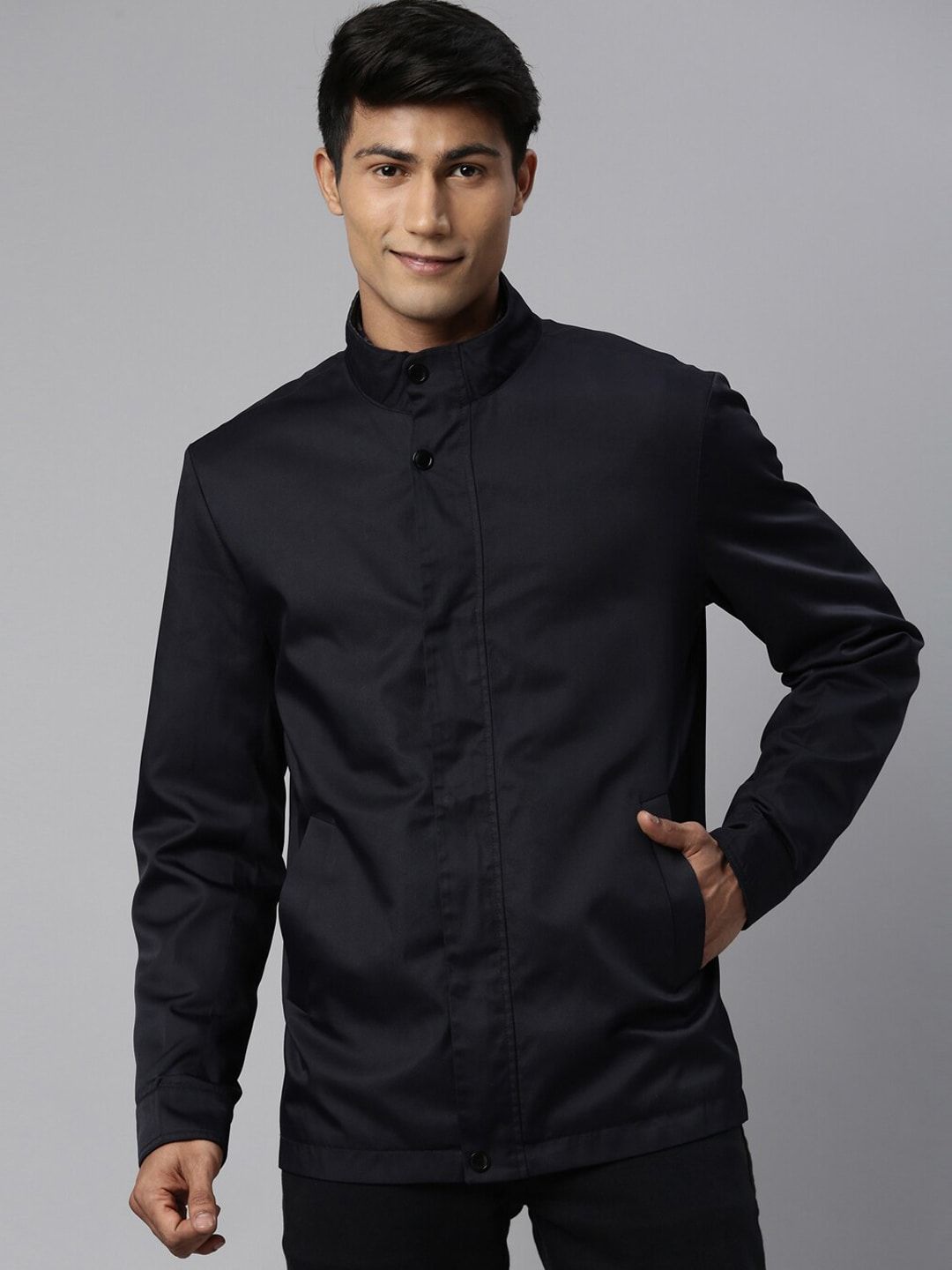 RARE RABBIT Men Berry Tailored Fit Lightweight Jacket