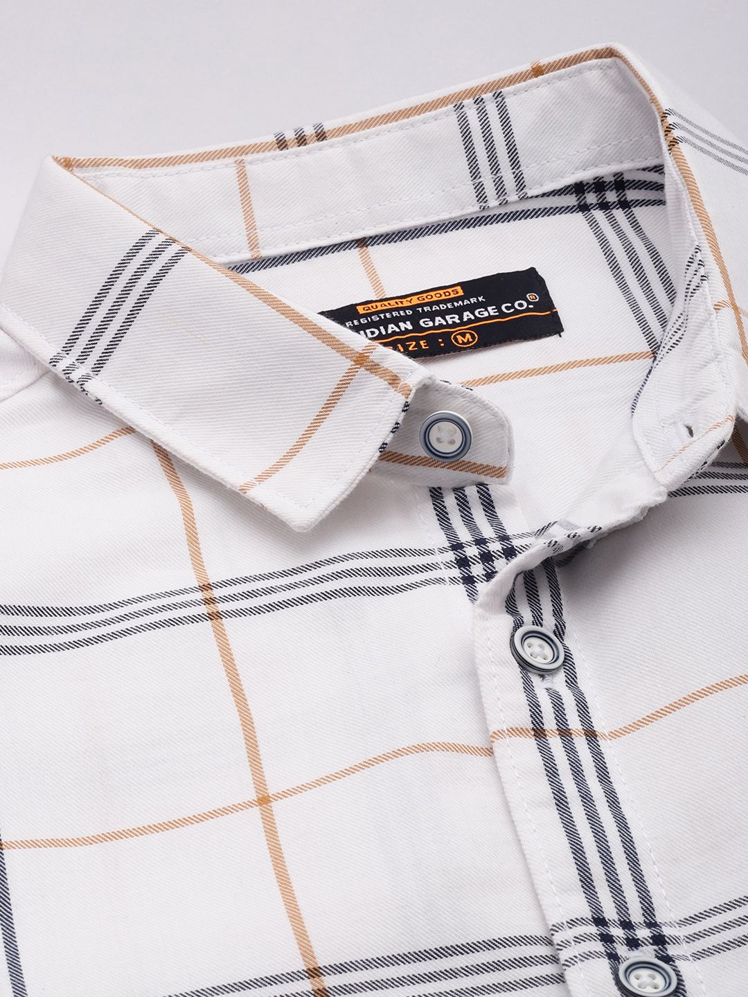 The Indian Garage Co Men Slim Fit Checked Casual Shirt