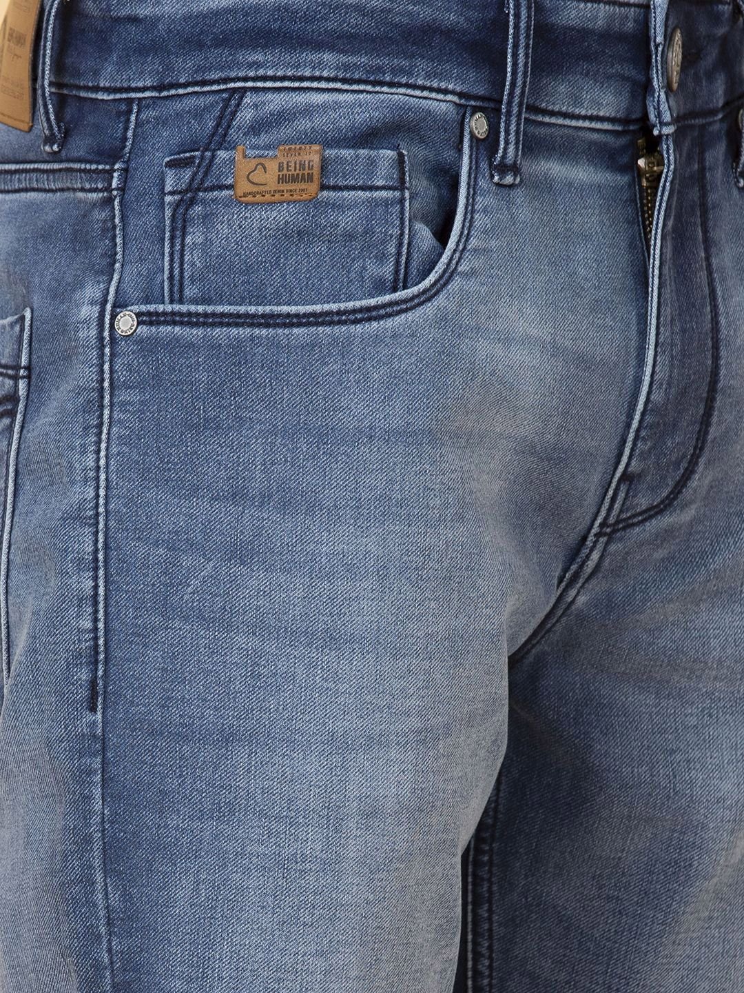 Being Human Men Skinny Fit Light Fade Jeans