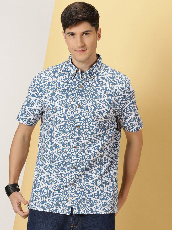 Thomas Scott Comfort Fit Floral Opaque Printed Casual Shirt