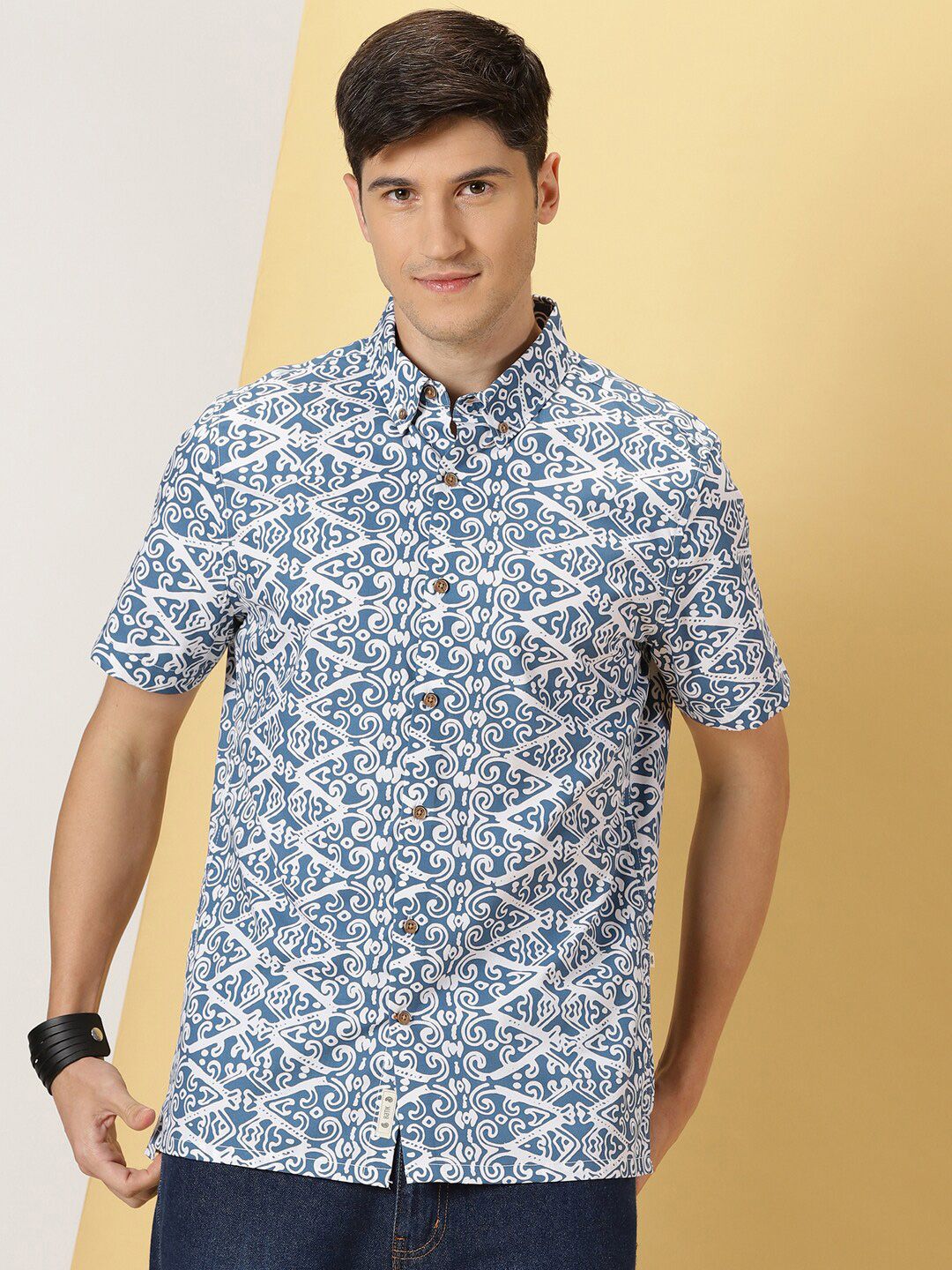 Thomas Scott Comfort Fit Floral Opaque Printed Casual Shirt