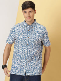 Thomas Scott Comfort Fit Floral Opaque Printed Casual Shirt