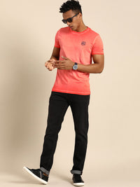Being Human Pure Cotton Slim Fit T-shirt with Applique