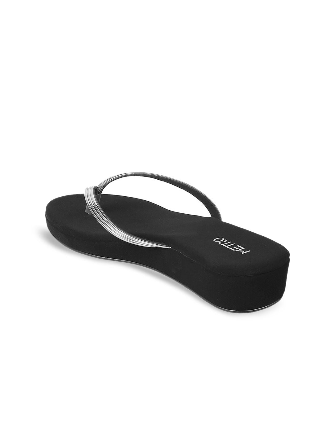 Metro Women Silver-Toned Sandals