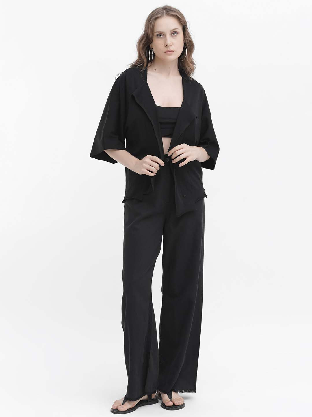 RAREISM Open Front Cotton Shrug