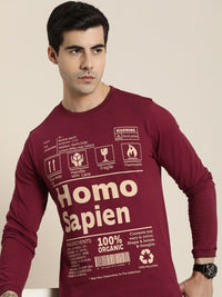 Difference of Opinion Pure Cotton Typography Printed T-shirt