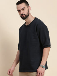 DILLINGER Round Neck Oversized Fleece Sweatshirt