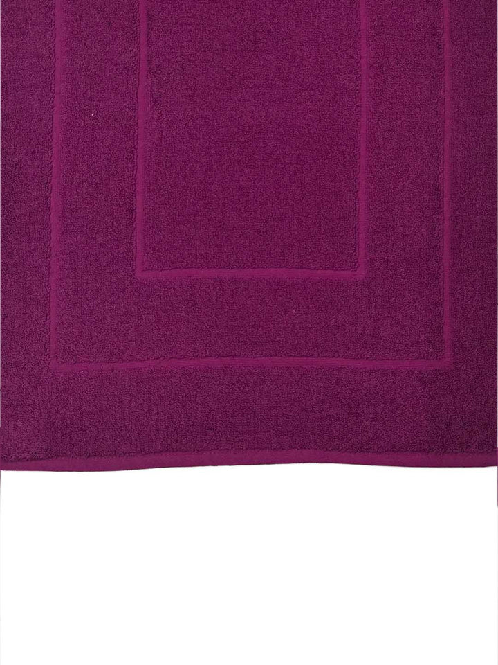 BOMBAY DYEING Purple Pure Cotton Anti Skid 450 GSM Bath Rugs