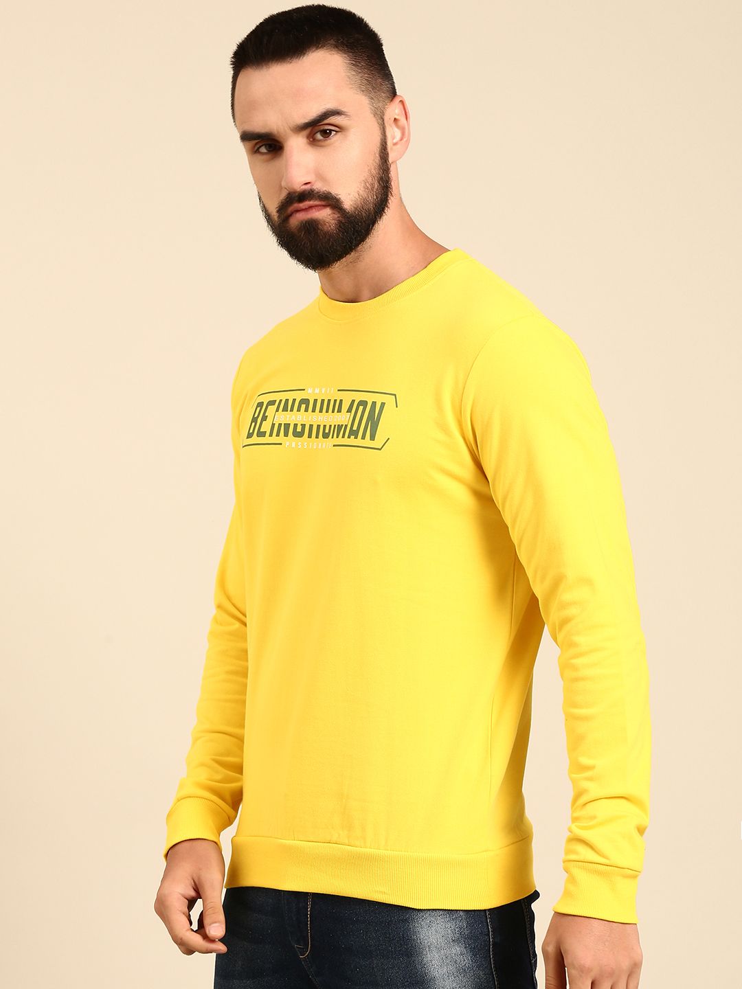 Being Human Pure Cotton Brand Logo Printed Sweatshirt