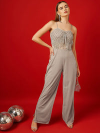 STREET 9 Embellished Sleeveless Basic Jumpsuit