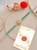 Voylla Men's Traditional Design Beaded Thread Rakhi For Brother