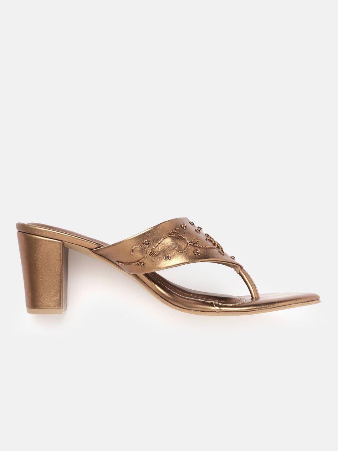 House of Pataudi Woven Design Handcrafted Ethnic Block Heels
