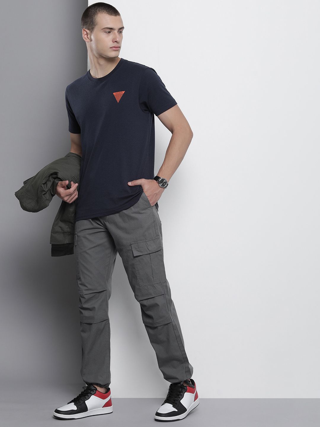 The Indian Garage Co Loose Fit Cargos Trousers