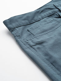 Thomas Scott Men Solid Mid Rise Regular Fit Cotton Chino Shorts