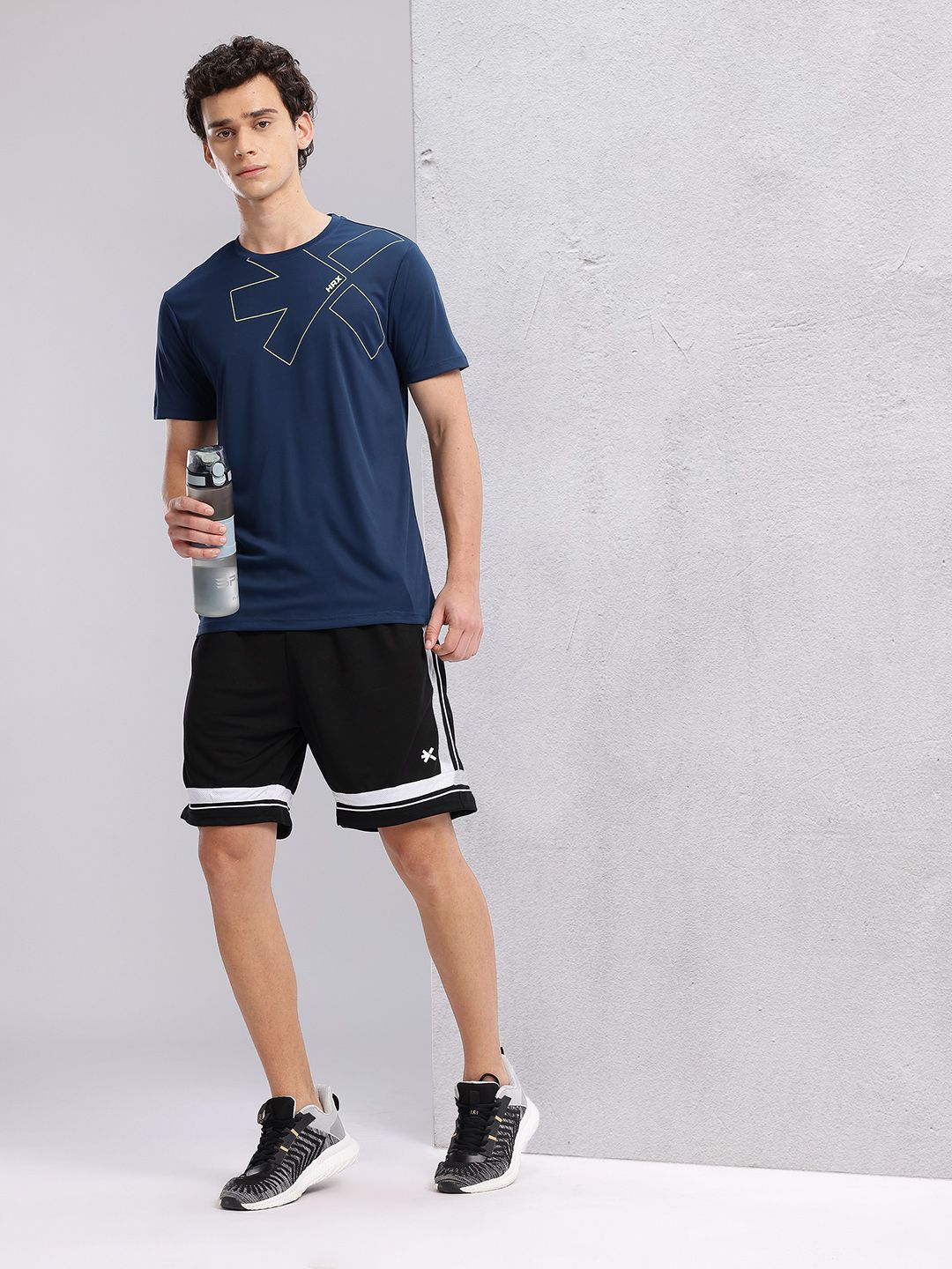 HRX by Hrithik Roshan Men Rapid-Dry Slim Fit Training Shorts