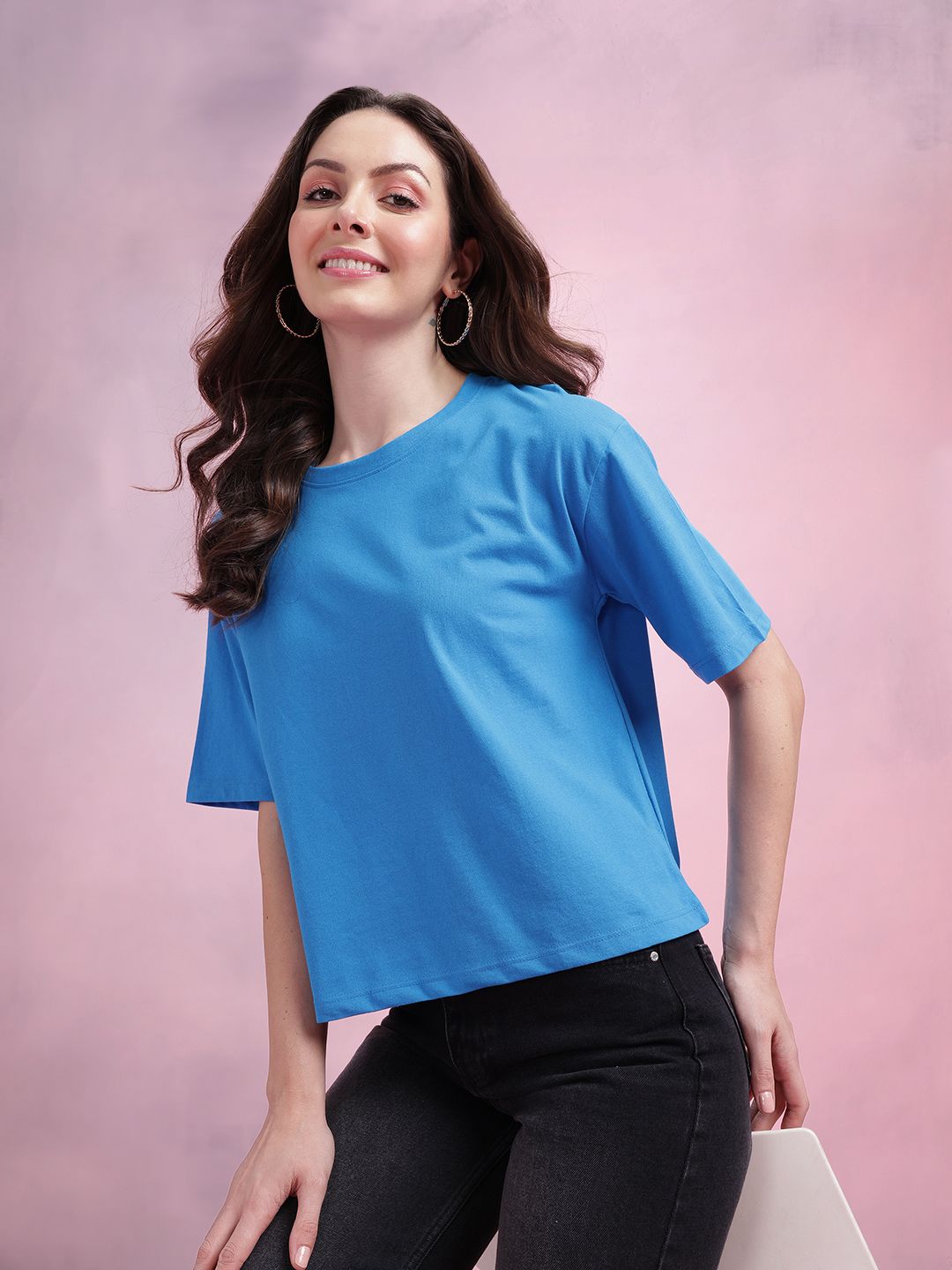 DressBerry Drop-Shoulder Boxy T-shirt