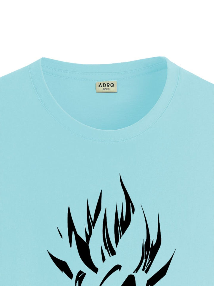 ADRO Men Typography Printed Raw Edge T-shirt