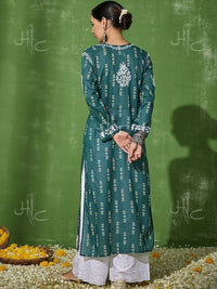 House of Chikankari Women Embroidered Chikankari Kurta
