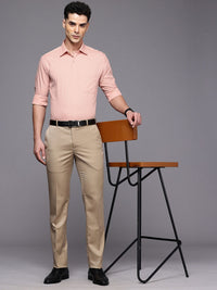 Raymond Slim Fit Geometric Printed Pure Cotton Formal Shirt