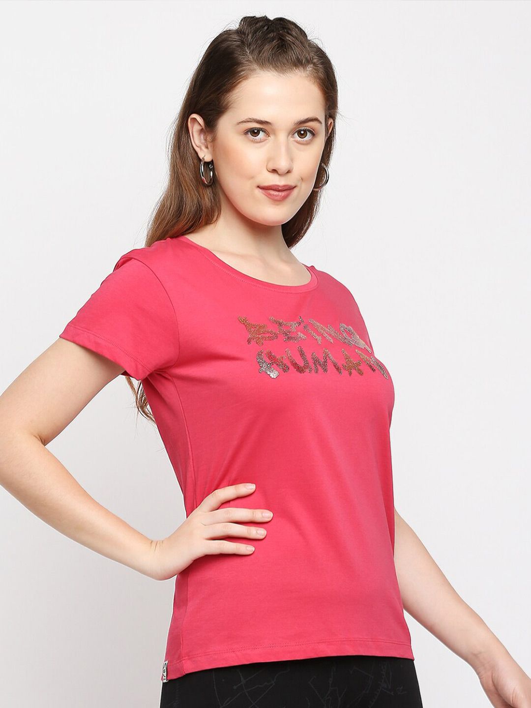 Being Human Typography Printed Casual Cotton T-shirt