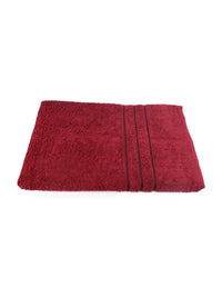 BOMBAY DYEING Maroon Cotton 400 GSM Bath Towel
