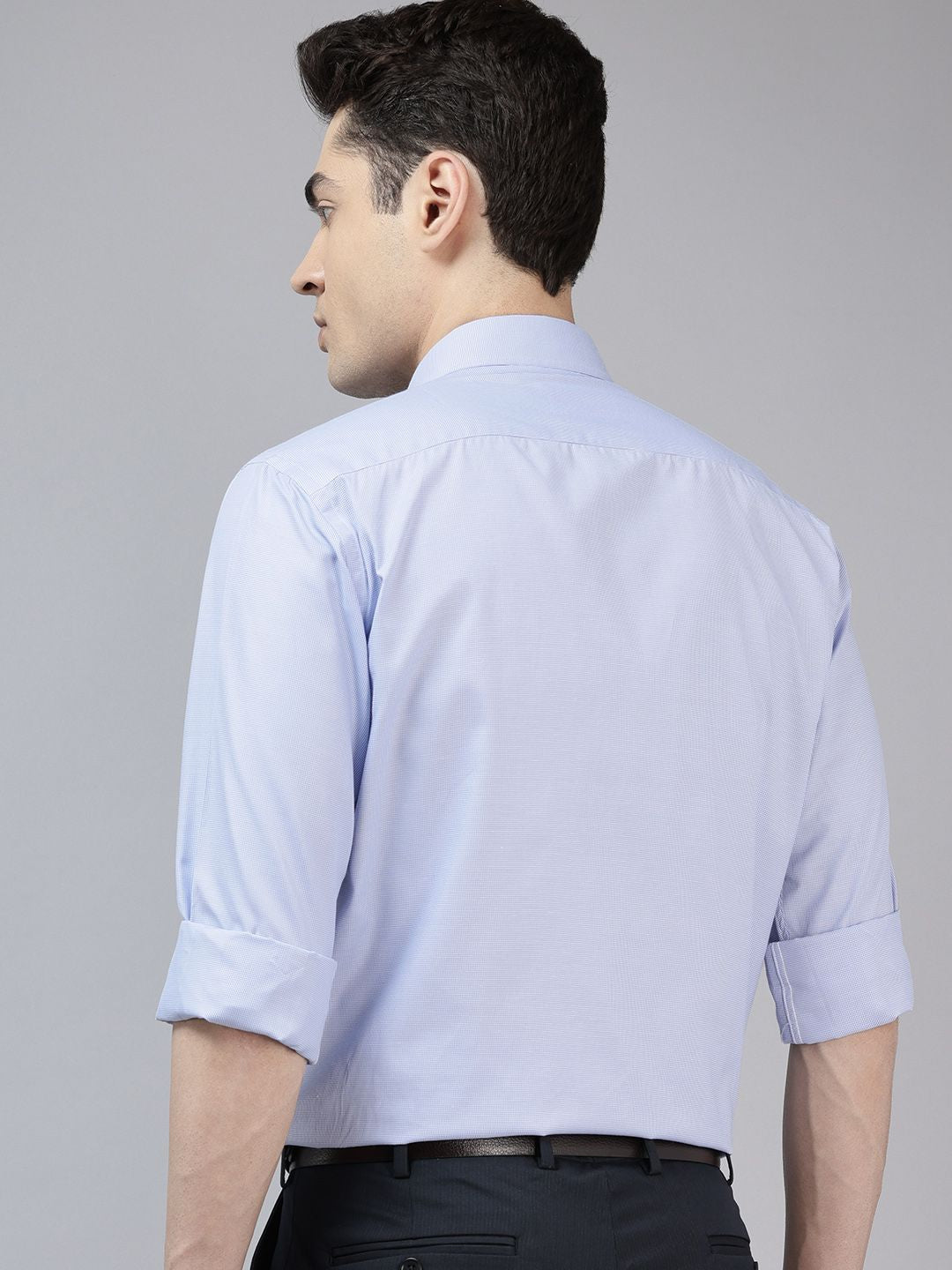 Park Avenue Self-Design Slim Fit Formal Shirt