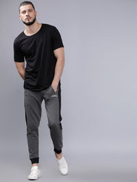 The Indian Garage Co Men Grey Solid Slim-Fit Joggers